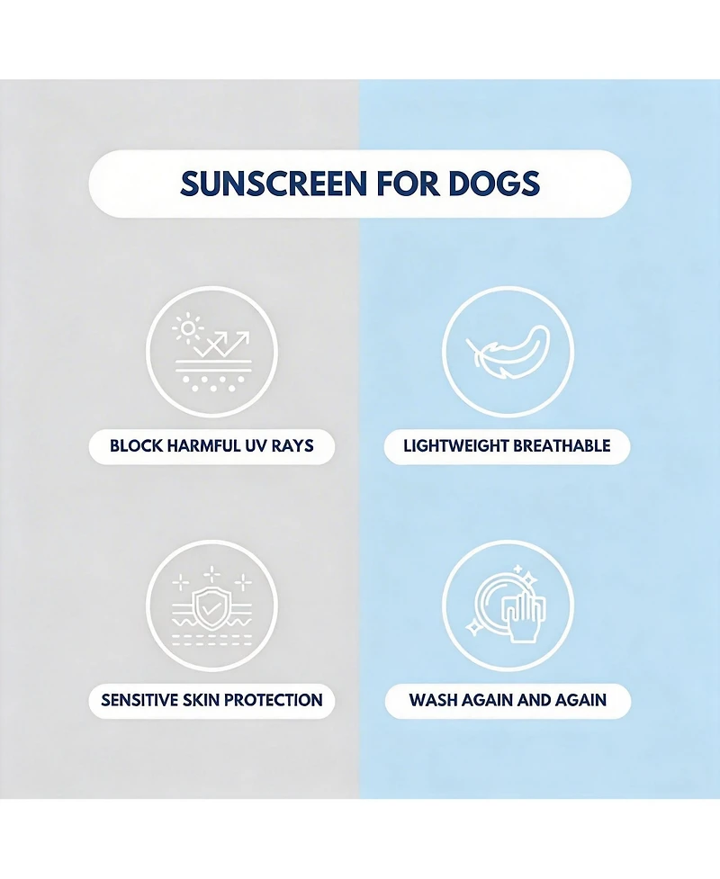 Aronkl Uv Protection Spf 30 Breathable Quick Dry Dog T Shirt