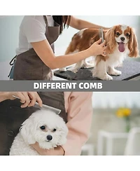 Aronkl Pet Grooming Kit: Slicker Brush, Shampoo Brush, Bath Brush, Gloves, Towel