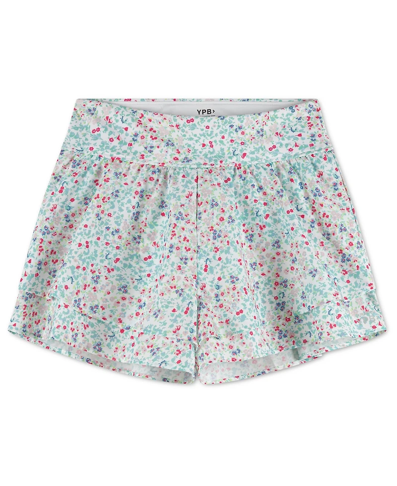 abercrombie kids Girls' Ypb Ruffle Detail Active Shorts