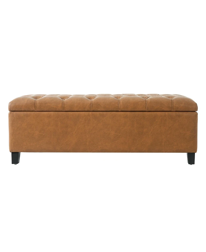 Rainsken Pu Storage Ottoman Bench