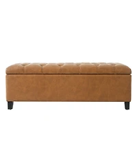 Rainsken Pu Storage Ottoman Bench