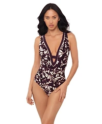 Magicsuit Women's V-Neck Pull-On One-Piece Swimsuit