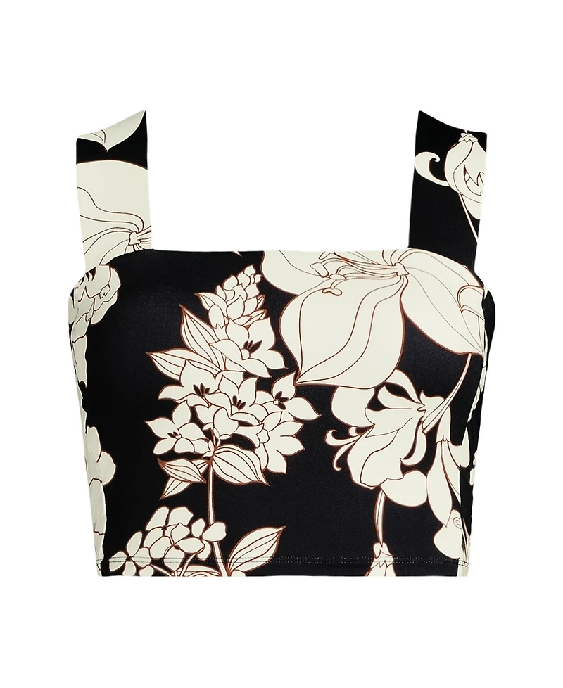 Lands' End Women's Square Neck Midkini Top