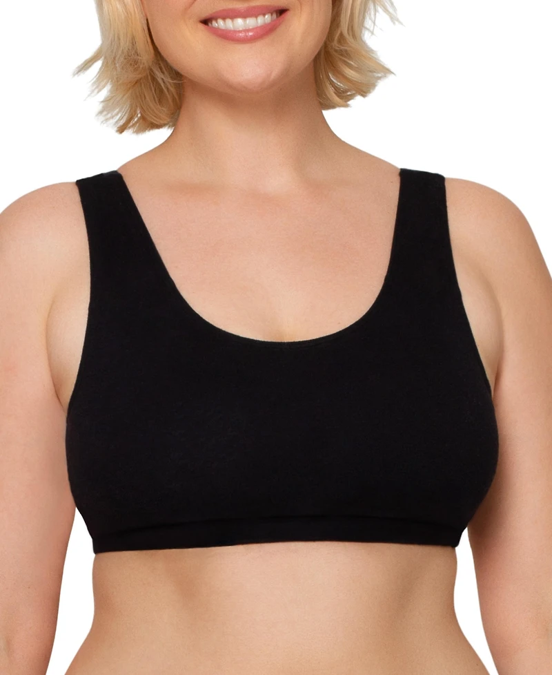 Fruit of The Loom Women's Tank Style Cotton Sports Bra, 6 Pack