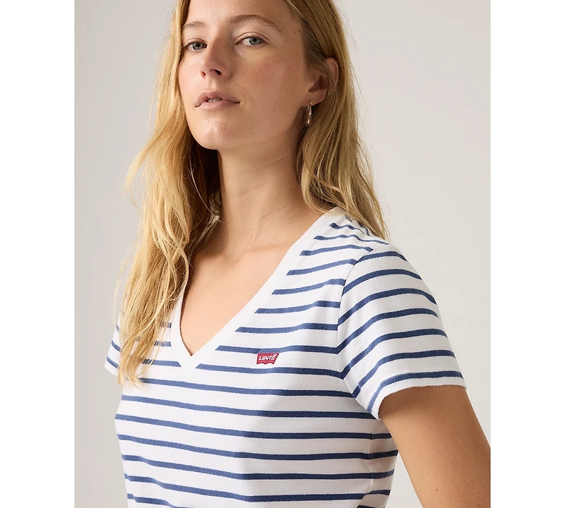 Levi's Women's Perfect Cotton V-Neck Short-Sleeve T-Shirt