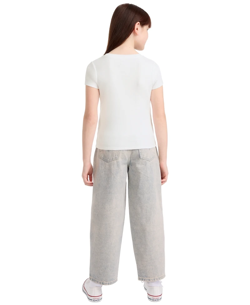 Levi's Girls' 7-16 Meet and Greet Jam Round Neck T-Shirt