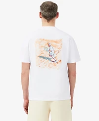 Lacoste Men's Relaxed Fit Printed Cotton T-shirt