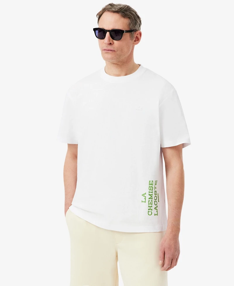 Lacoste Men's Relaxed Fit Printed Cotton T-shirt