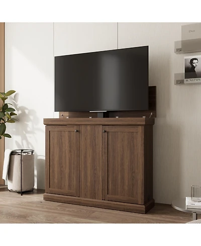 Homsee 50" Automatic Lifting Tv Stand with Remote Control and Safety Limiter
