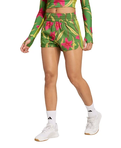 adidas Women's x Farm Rio Mid Rise Training Shorts