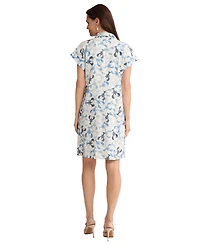 Jones New York Women's Collared V-Neck Dress