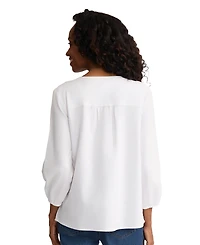 Jones New York Women's V-Neck Popover Top