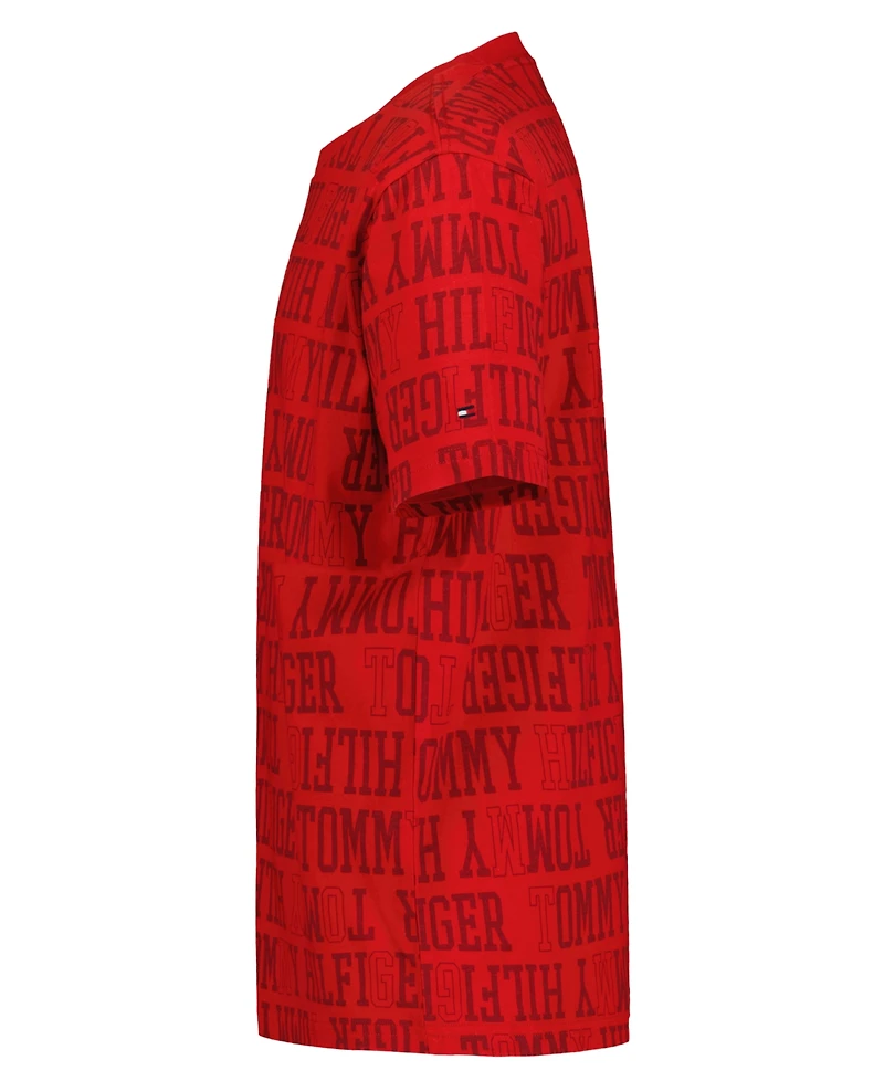 Tommy Hilfiger Boys' 8-20 All Over Print Short-Sleeve T-Shirt