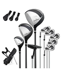 Mecale Men s Left-Handed Complete Golf Club Set with Stand Bag, Lightweight & Portable