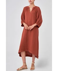 Ocean+Main Women's Gauze Dress with Pockets