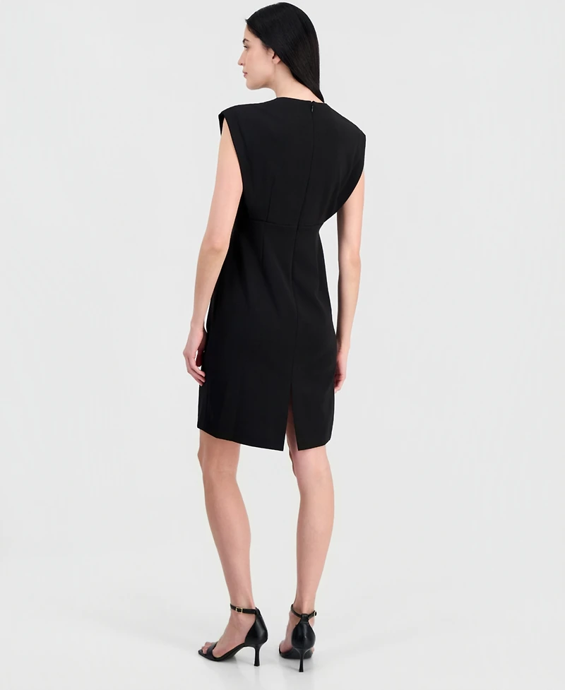 Anne Klein Women's Pleated-Bodice Sheath Dress