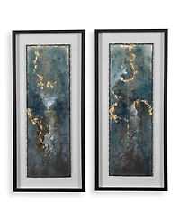 Uttermost Glimmering Agate Framed Prints, Set of 2