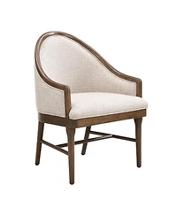 Streamdale Furniture Twill Upholstered Rubber Wood Dining Chair (Set of 2