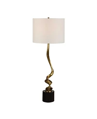 Uttermost Spiraling 35" Metal Cordless Buffet Table Lamp