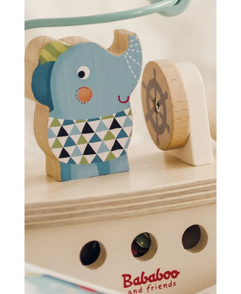 Bababoo and friends Lolo Elephant Boat Bead Maze
