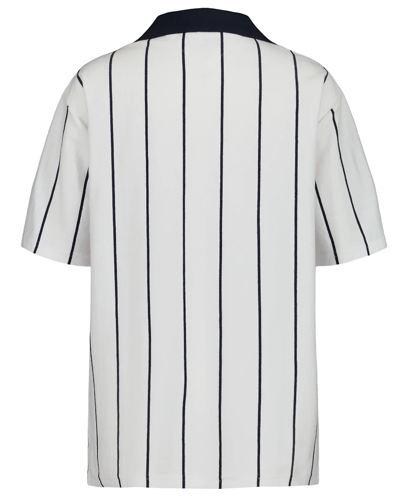 Tommy Hilfiger Boys' 2T-7 Stadium Ribbed Johnny Collar Shirt