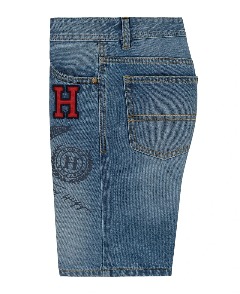 Tommy Hilfiger Boys' 2T-7 Varsity Regular Fit Denim Shorts