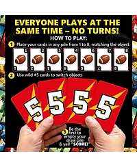 Quokka Fast-Paced Card Game for Kids & Adults – 128 Cards Easy Rules 2-8 Players Ages 8+ Perfect Family Games Night, Travel and Parties