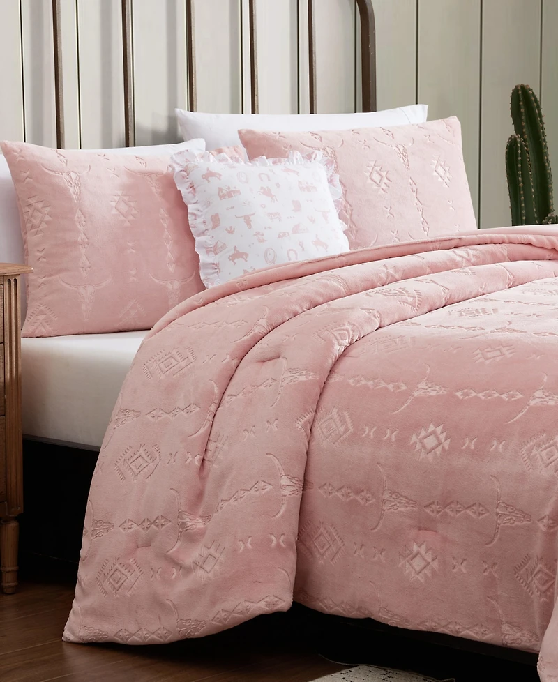 Wrangler Steer Head Stripe 4-Pc. Comforter Set, Full/Queen