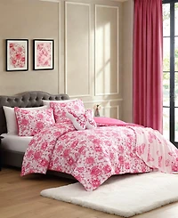 Betsey Johnson Sketch Toile Microfiber 4-Pc. Comforter Set