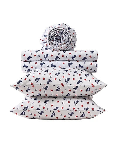 Wrangler Boots N Hats Bow Stars Microfiber 4-Pc. Sheet Set