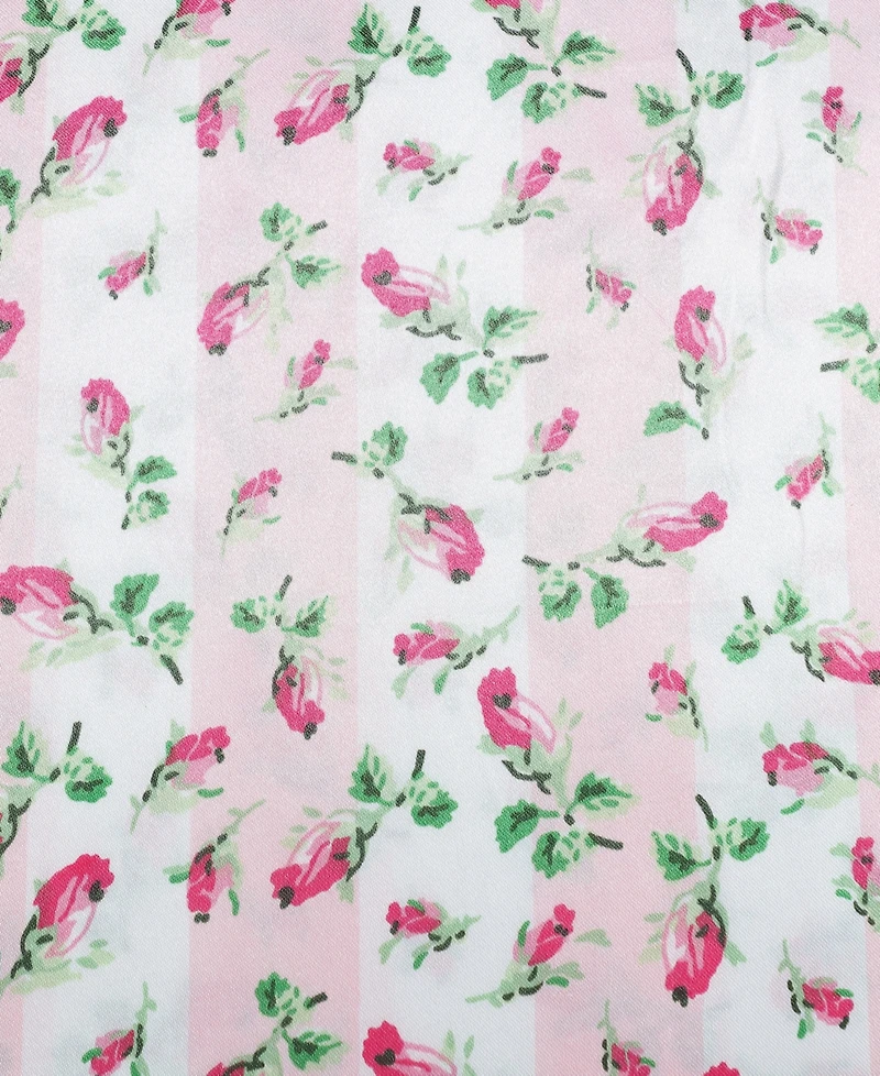 Betsey Johnson Rose Stripe Satin 2-Pc. Duvet Cover Set, Twin