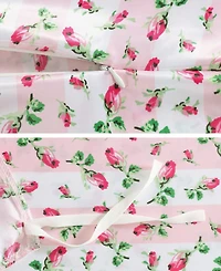 Betsey Johnson Rose Stripe Satin 3-Pc. Duvet Cover Set, King