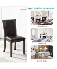 Streamdale Furniture Streamdale Wooden Dining Chairs Set of 4 with Padded Seat