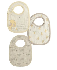 Disney Baby Boys' or Girls' Pooh Graphic Bibs, 3-Pack