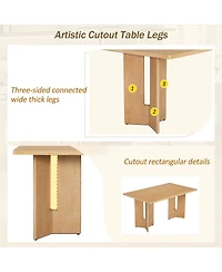 Streamdale Furniture Farmhouse Wood Dining Table, 60" Rectangular Dining Table
