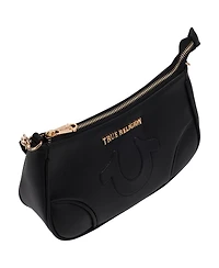True Religion Women's Trapunto Logo Shoulder Bag