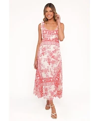 Petal and Pup Women's Valara Tie Shoulder Maxi Dress