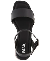 Mia Women's Electrah Flared Ankle-Strap Platform Casual Sandals