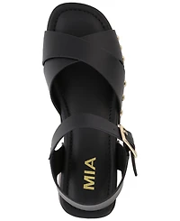 Mia Women's Finna Square-Toe Platform Dress Sandals
