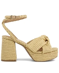 Mia Women's Reese Woven Knot Round Toe Dress Sandals