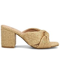 Mia Women's Hania Woven Raffia Slip-On Dress Sandals