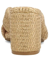 Mia Women's Hania Woven Raffia Slip-On Dress Sandals