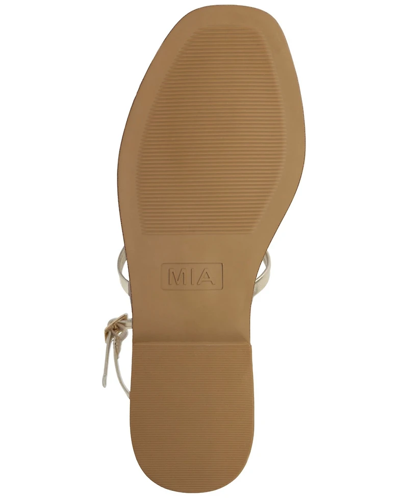 Mia Women's Dorcie Slip-On Gladiator Flat Sandals