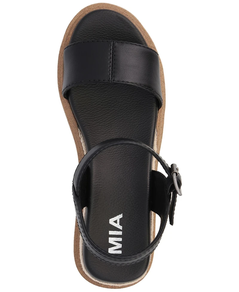 Mia Women's Ophidia Round Toe Wedge Sandals