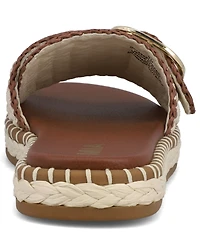 Mia Women's Sabriel Woven Raffia Slide Sandals