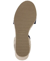 Mia Women's Barossa Horsebit Ankle-Strap Espadrille Wedge Sandals