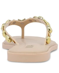 Mia Women's Tulah Nautical Charm Square Toe Flat Thong Sandals