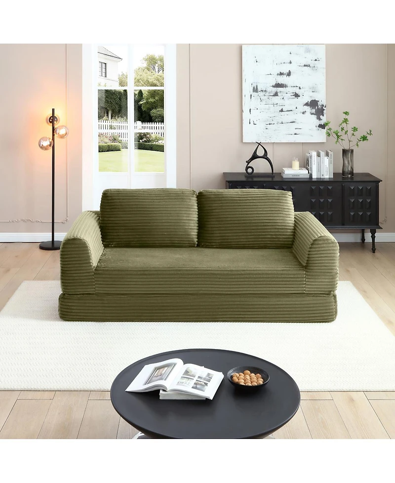 Streamdale Furniture 2-in-1 Folding Convertible Sofa Bed