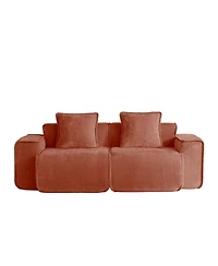 Streamdale Furniture Cloud-Like Boneless Velvet Sofa with Premium Foam Support