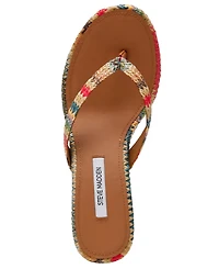 Steve Madden Women's Playing Wedge Thong Sandals